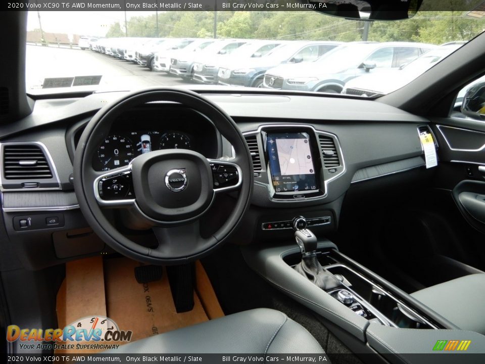 Slate Interior - 2020 Volvo XC90 T6 AWD Momentum Photo #9