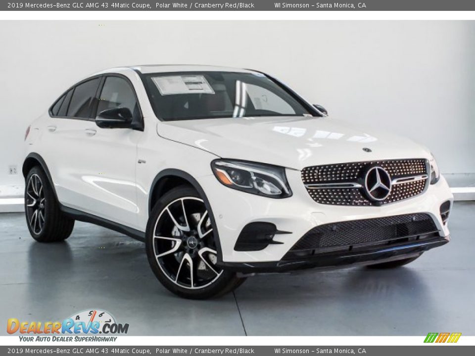Front 3/4 View of 2019 Mercedes-Benz GLC AMG 43 4Matic Coupe Photo #12