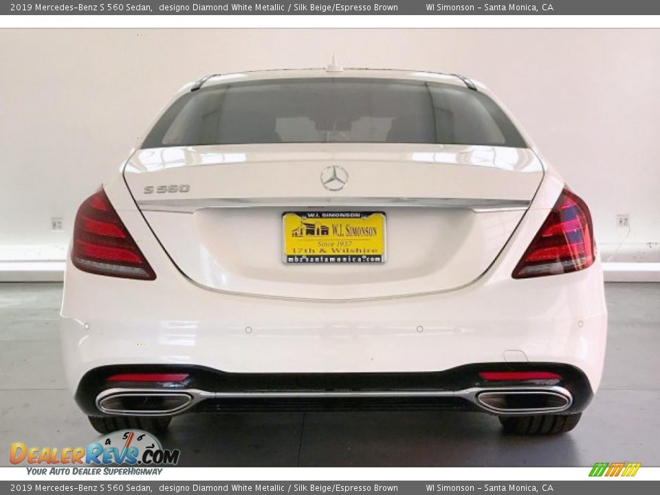 2019 Mercedes-Benz S 560 Sedan designo Diamond White Metallic / Silk Beige/Espresso Brown Photo #3