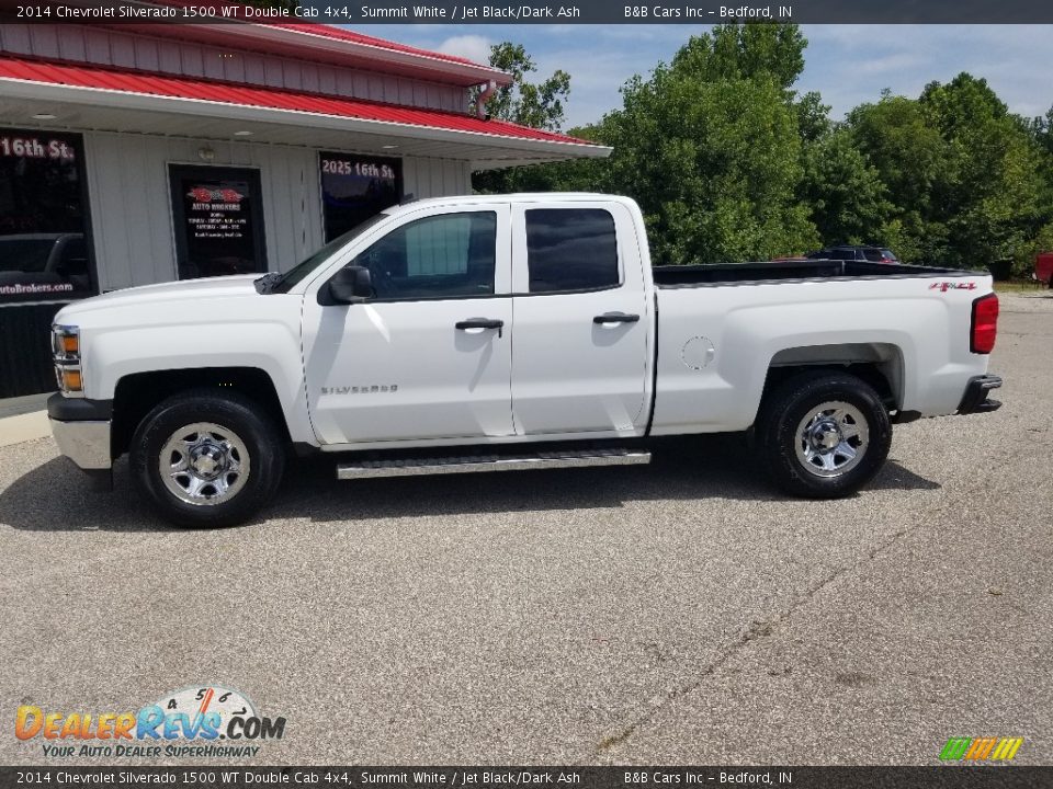 2014 Chevrolet Silverado 1500 WT Double Cab 4x4 Summit White / Jet Black/Dark Ash Photo #1