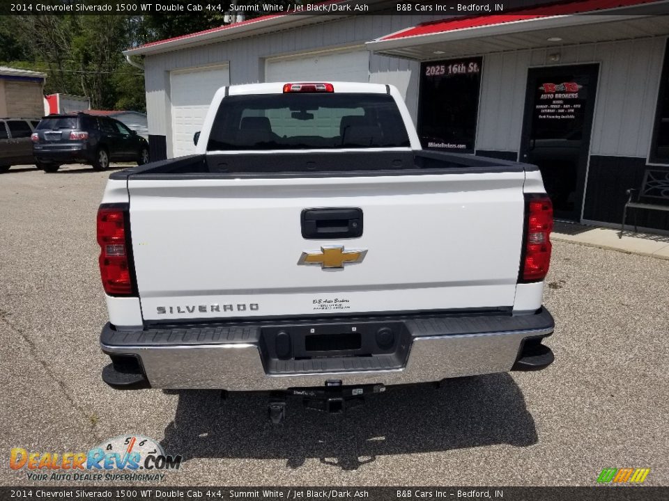 2014 Chevrolet Silverado 1500 WT Double Cab 4x4 Summit White / Jet Black/Dark Ash Photo #4
