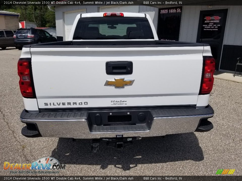 2014 Chevrolet Silverado 1500 WT Double Cab 4x4 Summit White / Jet Black/Dark Ash Photo #6