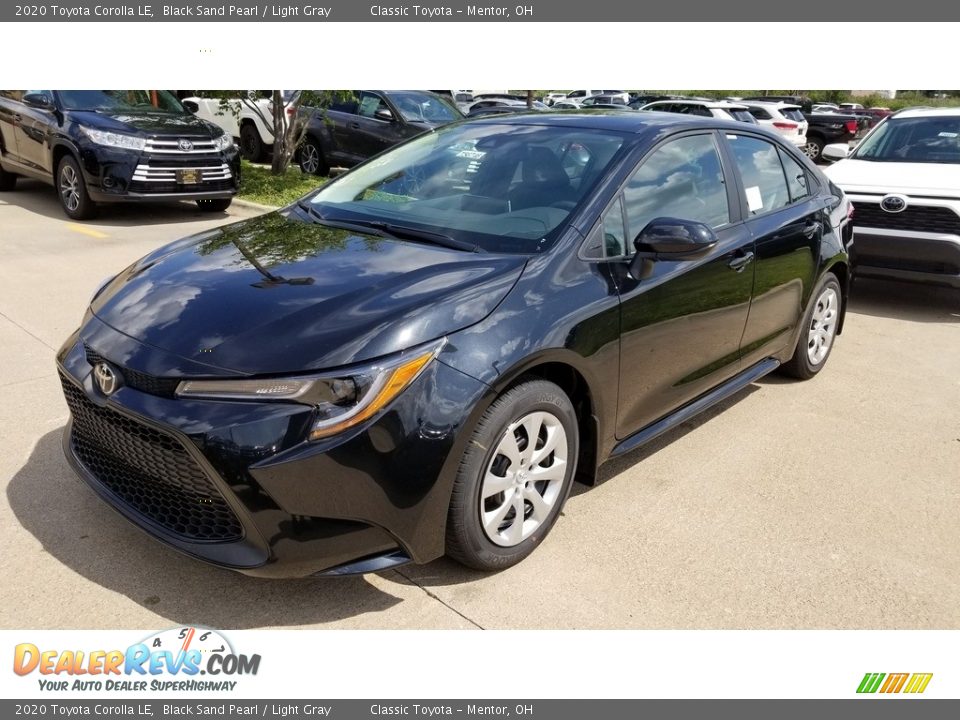 2020 Toyota Corolla LE Black Sand Pearl / Light Gray Photo #1