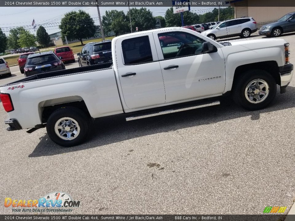 2014 Chevrolet Silverado 1500 WT Double Cab 4x4 Summit White / Jet Black/Dark Ash Photo #8
