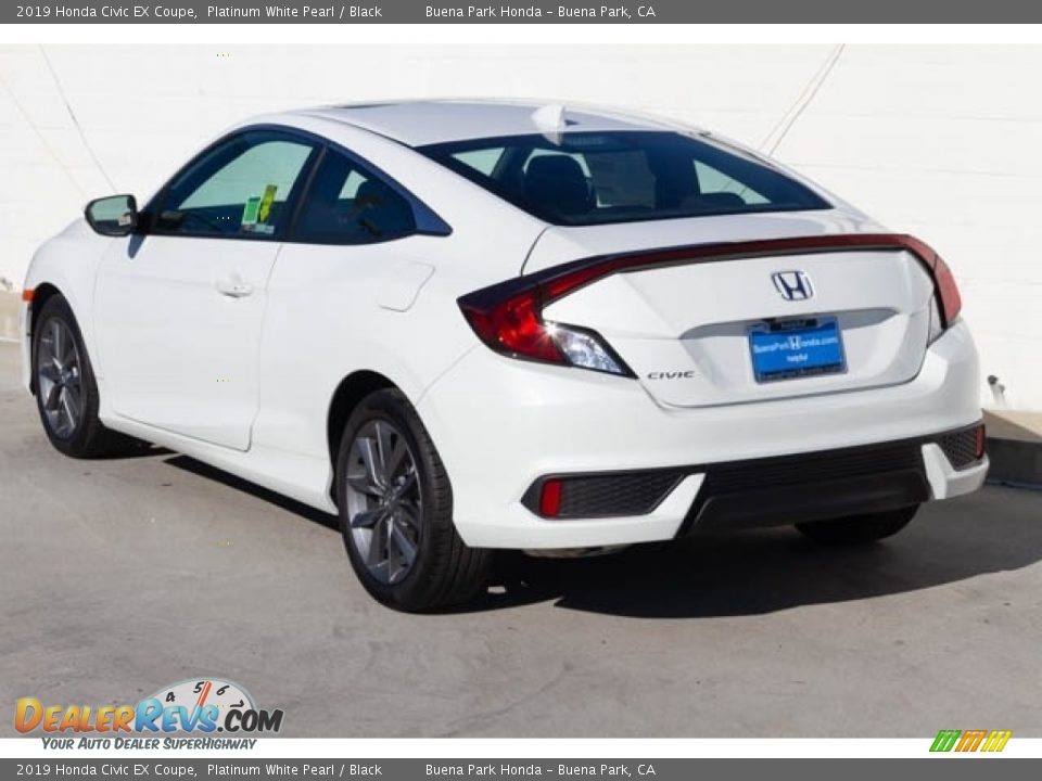 2019 Honda Civic EX Coupe Platinum White Pearl / Black Photo #2