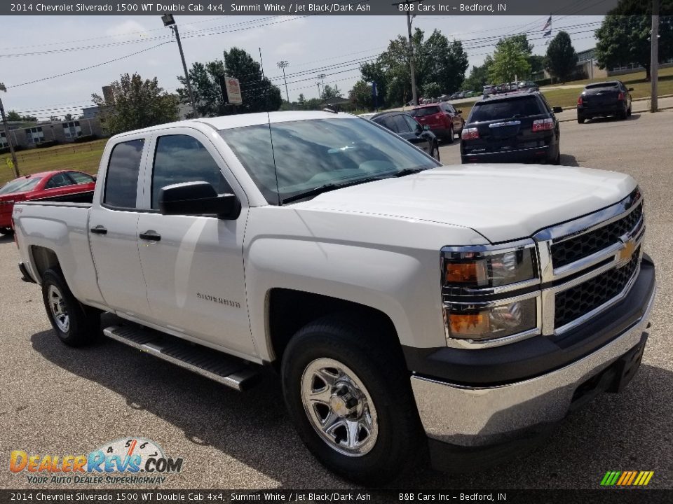 2014 Chevrolet Silverado 1500 WT Double Cab 4x4 Summit White / Jet Black/Dark Ash Photo #9