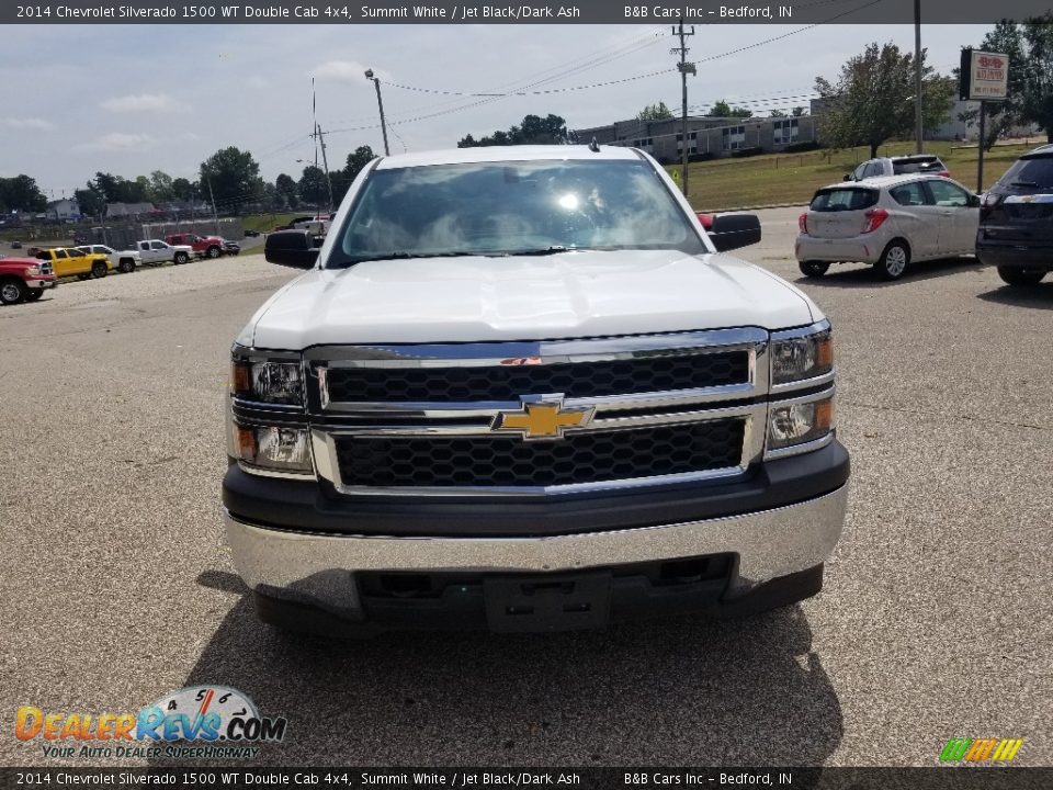 2014 Chevrolet Silverado 1500 WT Double Cab 4x4 Summit White / Jet Black/Dark Ash Photo #10
