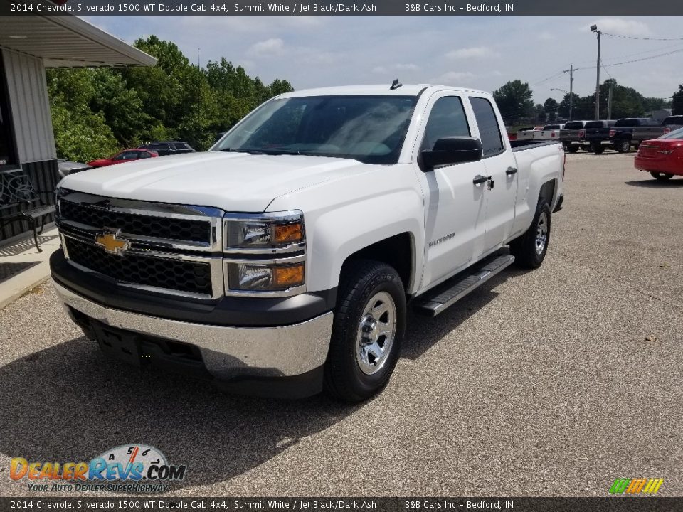 2014 Chevrolet Silverado 1500 WT Double Cab 4x4 Summit White / Jet Black/Dark Ash Photo #11