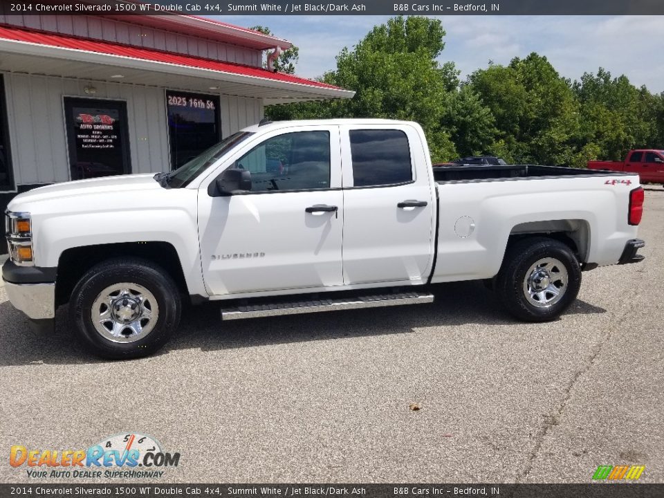 2014 Chevrolet Silverado 1500 WT Double Cab 4x4 Summit White / Jet Black/Dark Ash Photo #12