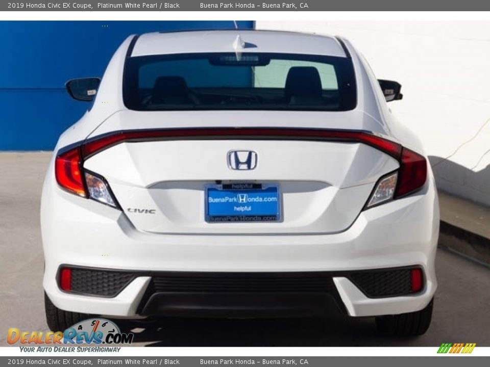 2019 Honda Civic EX Coupe Platinum White Pearl / Black Photo #6