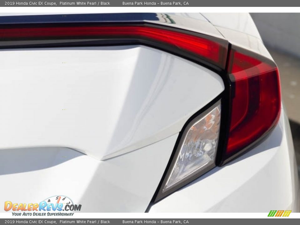 2019 Honda Civic EX Coupe Platinum White Pearl / Black Photo #8