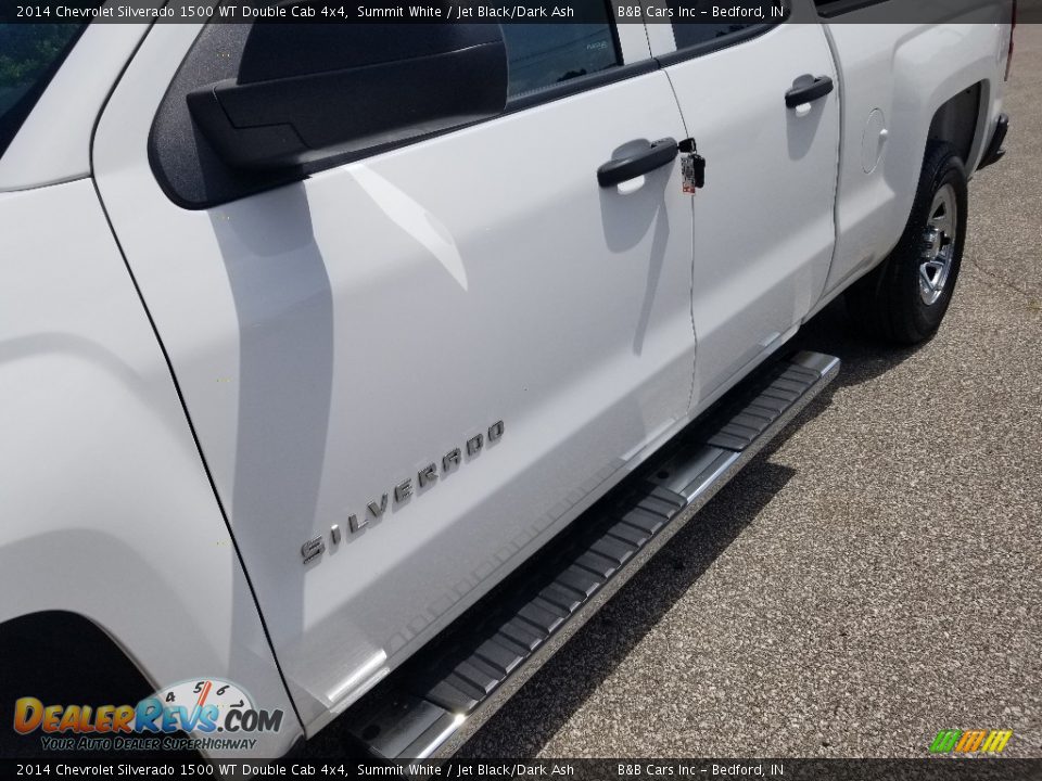 2014 Chevrolet Silverado 1500 WT Double Cab 4x4 Summit White / Jet Black/Dark Ash Photo #13