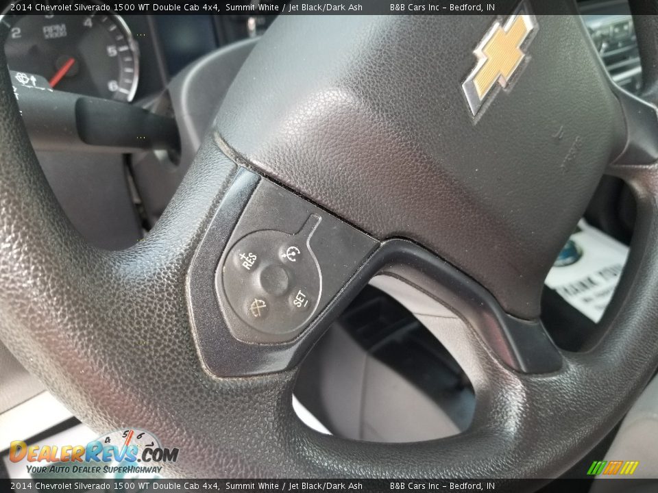 2014 Chevrolet Silverado 1500 WT Double Cab 4x4 Summit White / Jet Black/Dark Ash Photo #19