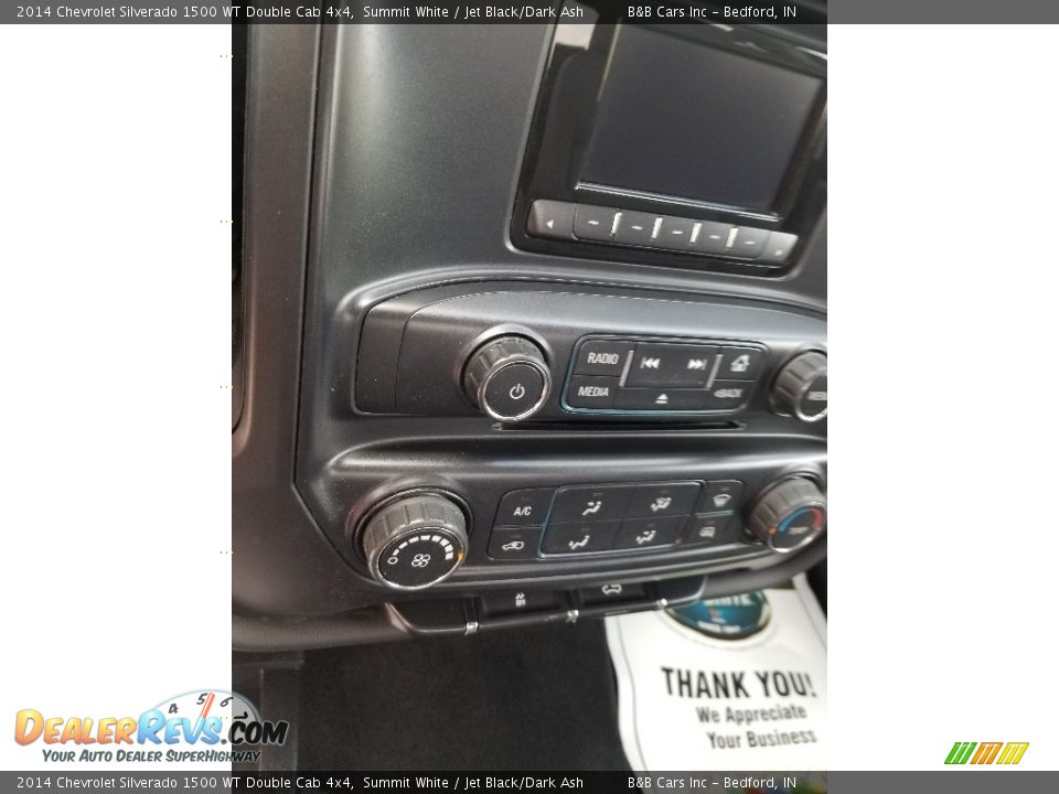2014 Chevrolet Silverado 1500 WT Double Cab 4x4 Summit White / Jet Black/Dark Ash Photo #20