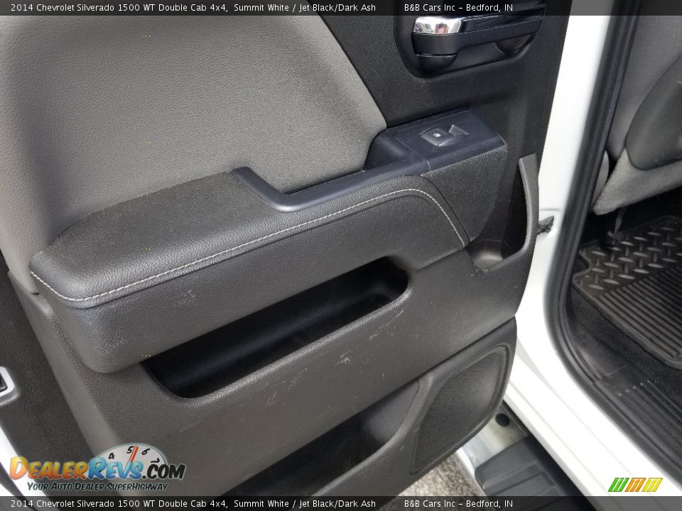 2014 Chevrolet Silverado 1500 WT Double Cab 4x4 Summit White / Jet Black/Dark Ash Photo #23