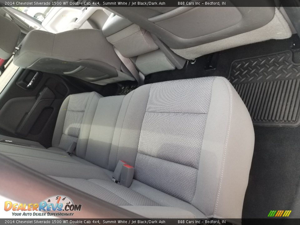 2014 Chevrolet Silverado 1500 WT Double Cab 4x4 Summit White / Jet Black/Dark Ash Photo #24