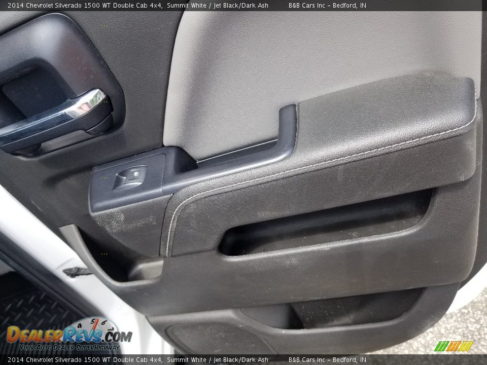 2014 Chevrolet Silverado 1500 WT Double Cab 4x4 Summit White / Jet Black/Dark Ash Photo #25
