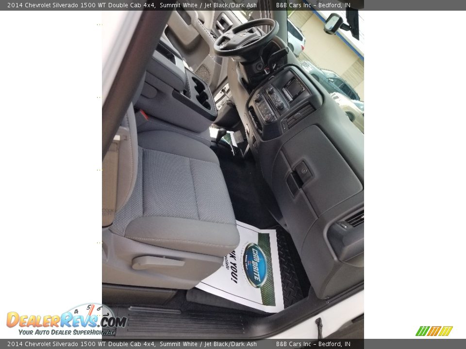 2014 Chevrolet Silverado 1500 WT Double Cab 4x4 Summit White / Jet Black/Dark Ash Photo #26