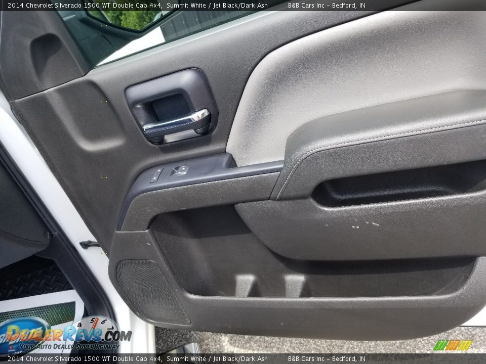 2014 Chevrolet Silverado 1500 WT Double Cab 4x4 Summit White / Jet Black/Dark Ash Photo #27