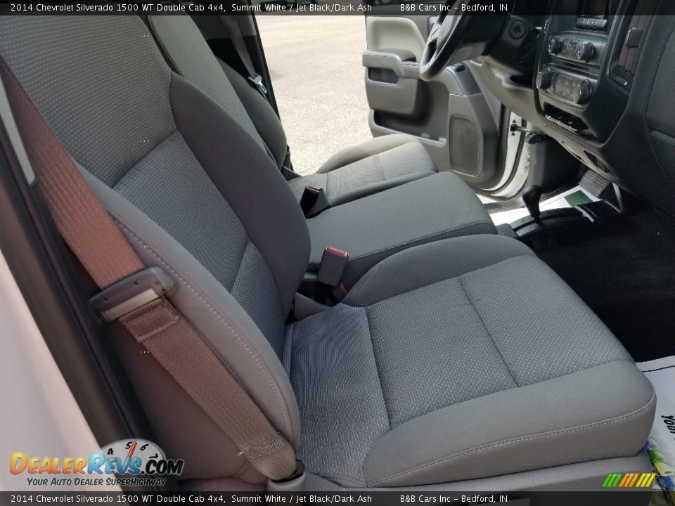 2014 Chevrolet Silverado 1500 WT Double Cab 4x4 Summit White / Jet Black/Dark Ash Photo #28