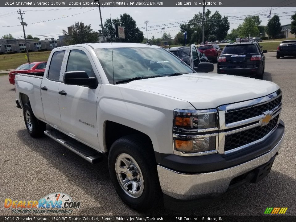 2014 Chevrolet Silverado 1500 WT Double Cab 4x4 Summit White / Jet Black/Dark Ash Photo #30