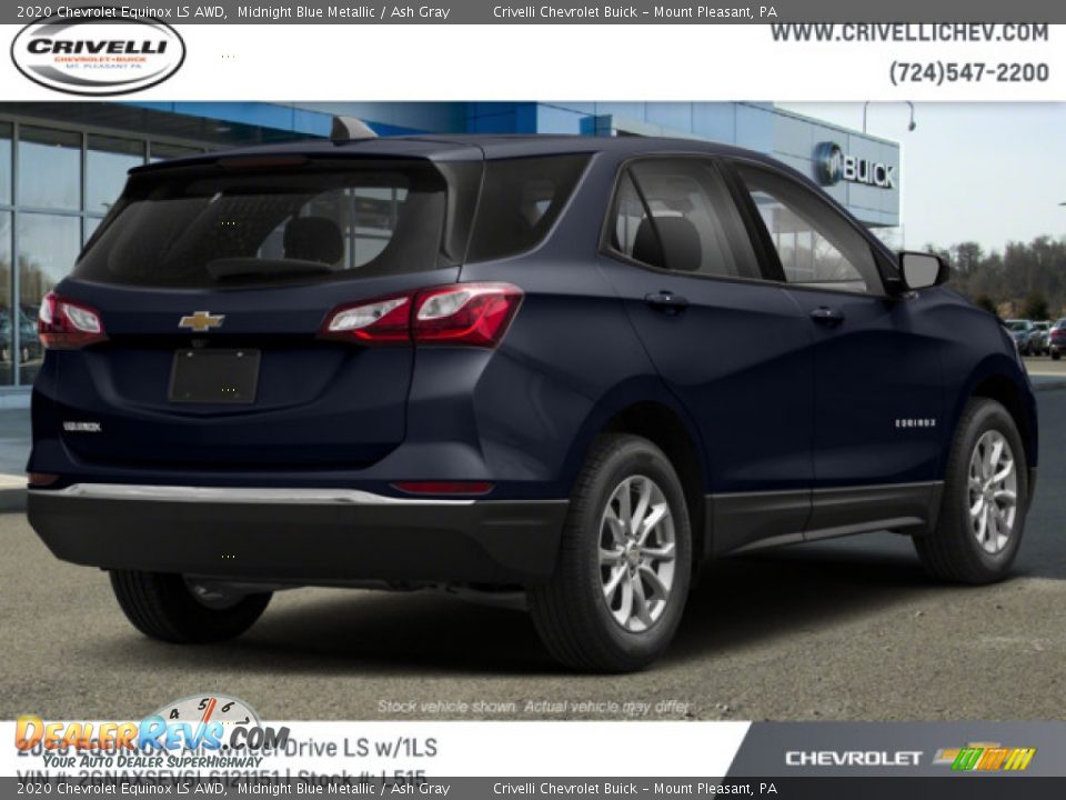 2020 Chevrolet Equinox LS AWD Midnight Blue Metallic / Ash Gray Photo #3