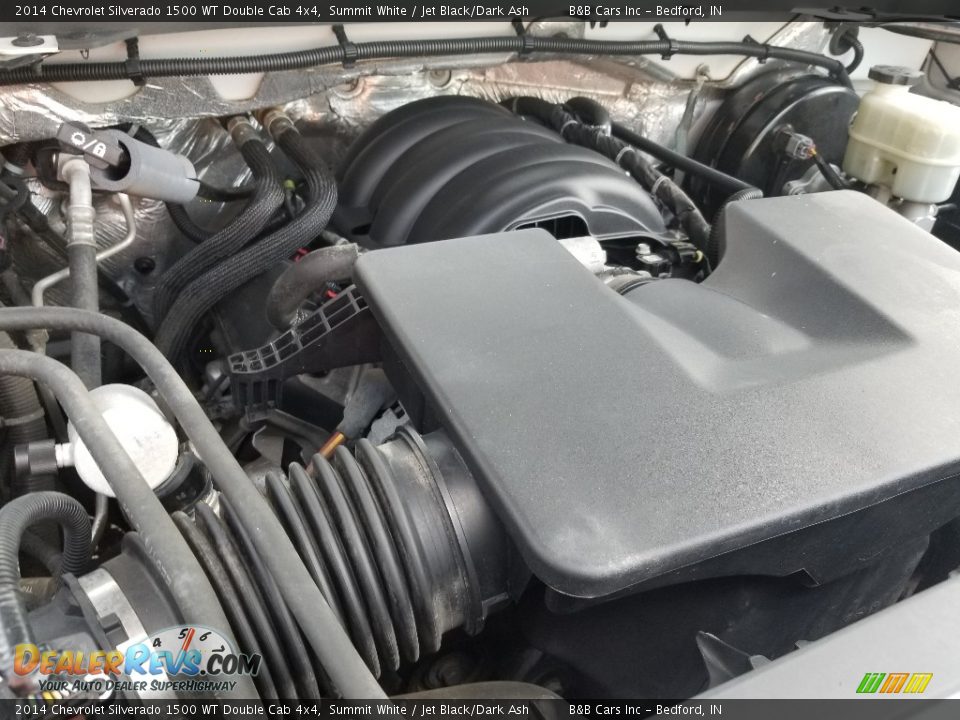 2014 Chevrolet Silverado 1500 WT Double Cab 4x4 Summit White / Jet Black/Dark Ash Photo #31