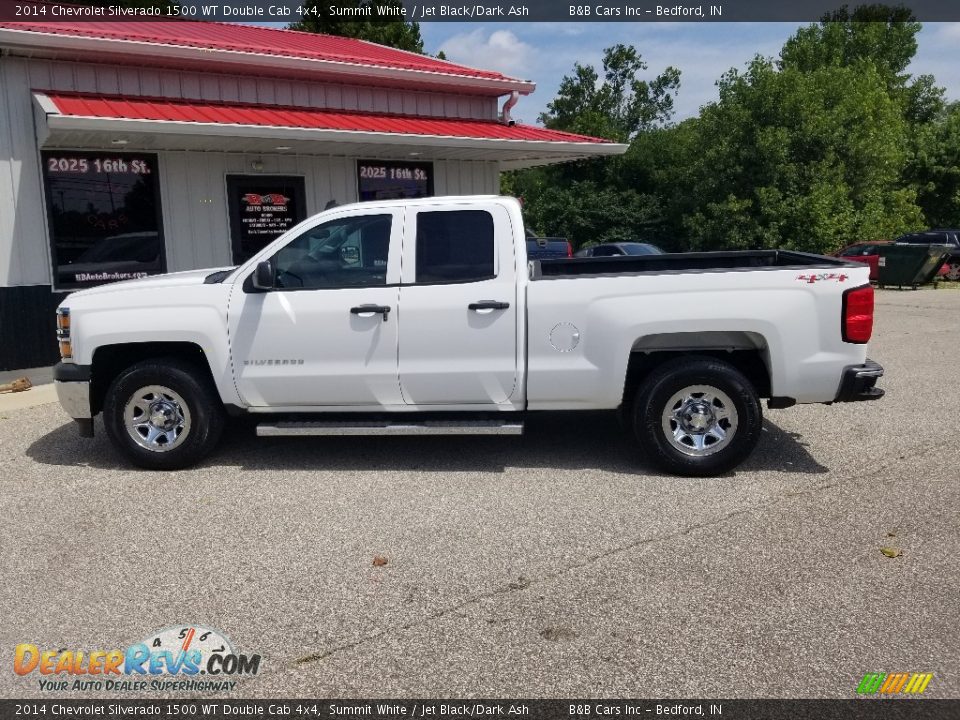 2014 Chevrolet Silverado 1500 WT Double Cab 4x4 Summit White / Jet Black/Dark Ash Photo #32