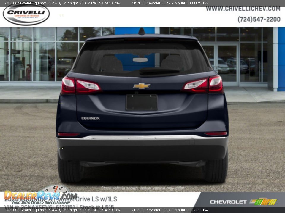 2020 Chevrolet Equinox LS AWD Midnight Blue Metallic / Ash Gray Photo #8
