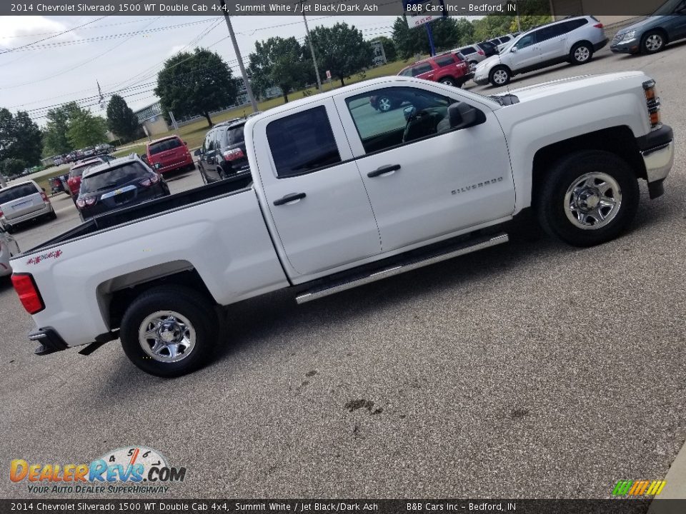 2014 Chevrolet Silverado 1500 WT Double Cab 4x4 Summit White / Jet Black/Dark Ash Photo #34