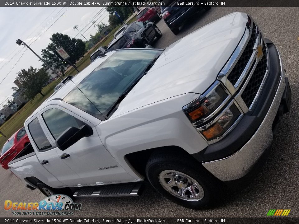 2014 Chevrolet Silverado 1500 WT Double Cab 4x4 Summit White / Jet Black/Dark Ash Photo #35