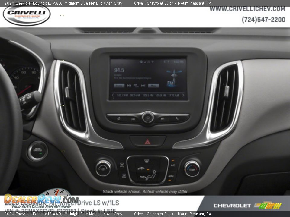 2020 Chevrolet Equinox LS AWD Midnight Blue Metallic / Ash Gray Photo #12