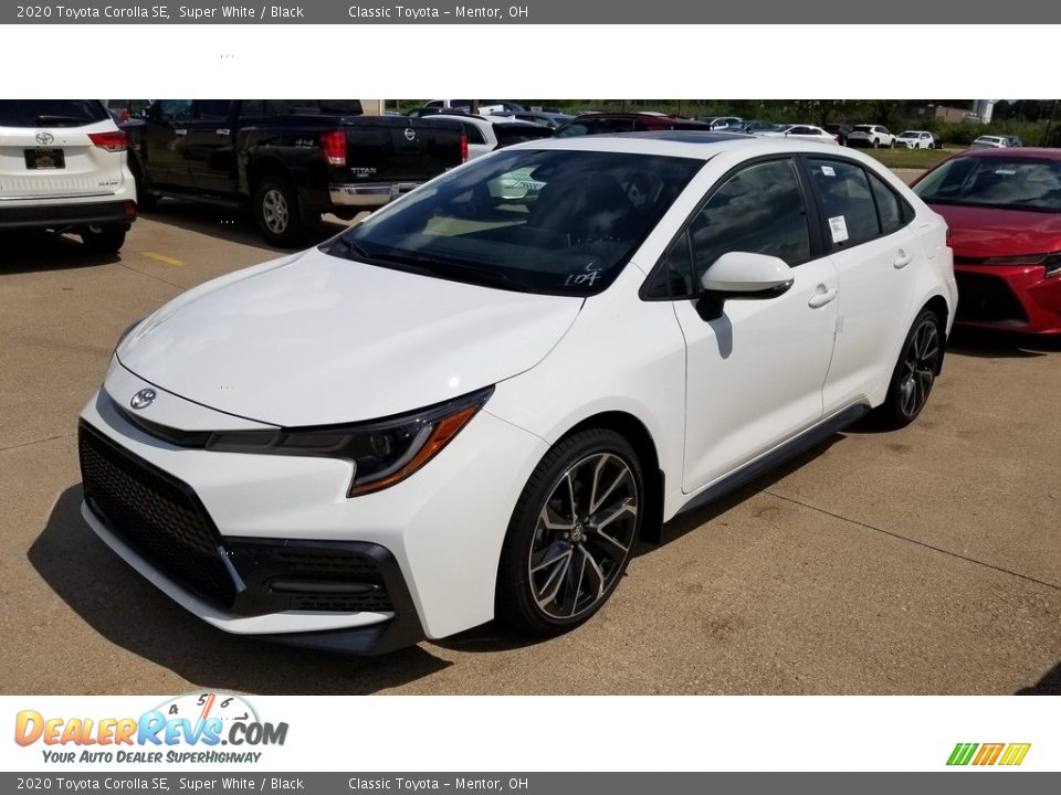 2020 Toyota Corolla SE Super White / Black Photo #1