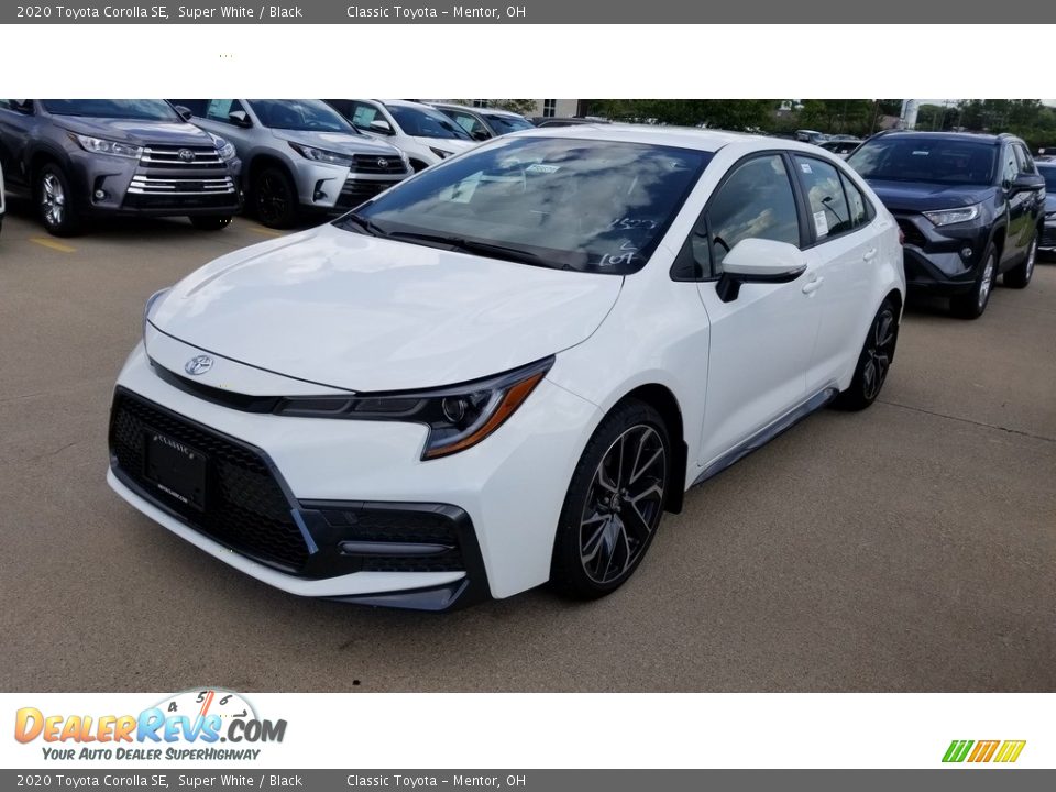 2020 Toyota Corolla SE Super White / Black Photo #1