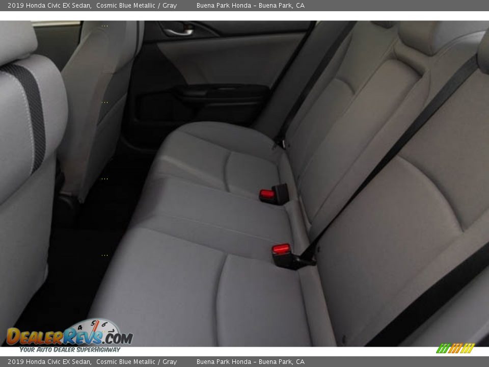 2019 Honda Civic EX Sedan Cosmic Blue Metallic / Gray Photo #17