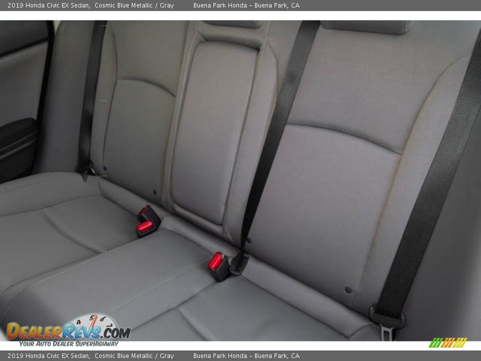 2019 Honda Civic EX Sedan Cosmic Blue Metallic / Gray Photo #26