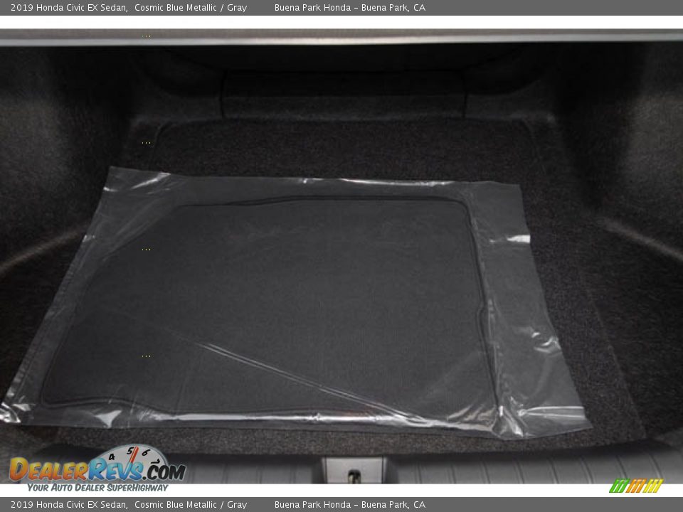 2019 Honda Civic EX Sedan Cosmic Blue Metallic / Gray Photo #27