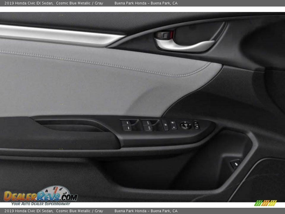 2019 Honda Civic EX Sedan Cosmic Blue Metallic / Gray Photo #34