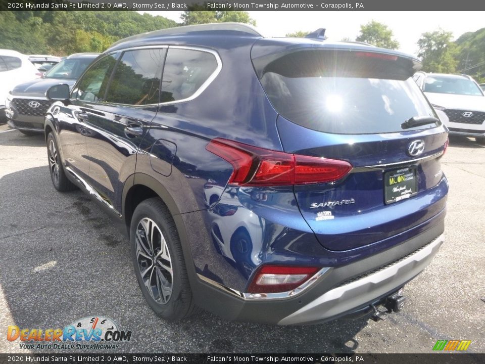 2020 Hyundai Santa Fe Limited 2.0 AWD Stormy Sea / Black Photo #6
