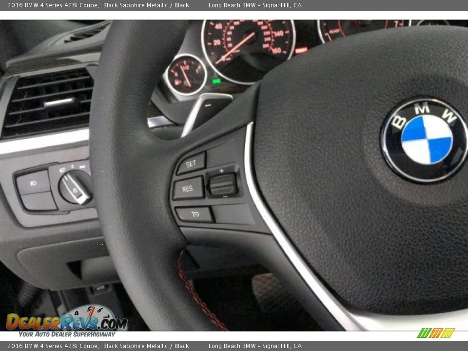 2016 BMW 4 Series 428i Coupe Black Sapphire Metallic / Black Photo #14
