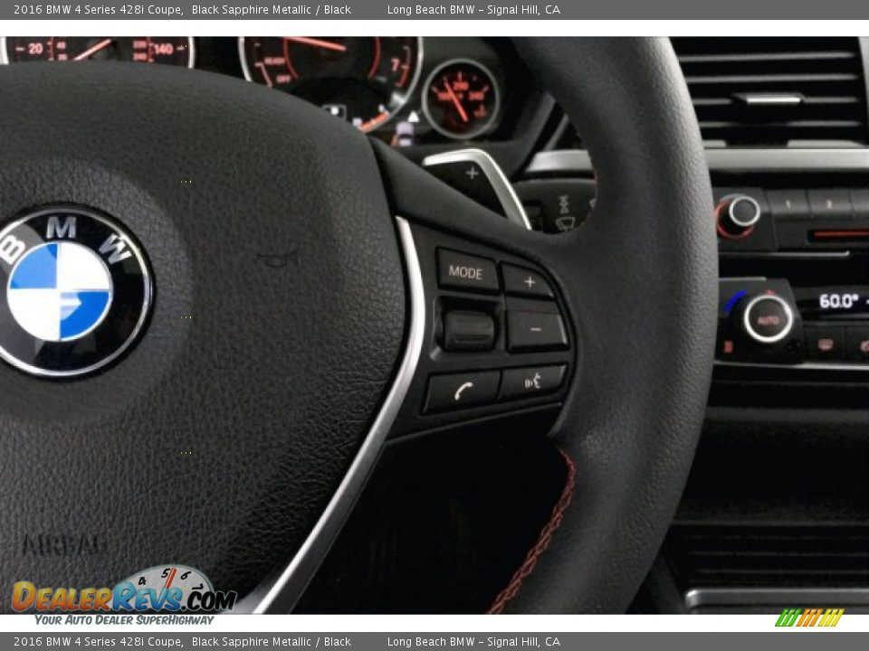 2016 BMW 4 Series 428i Coupe Black Sapphire Metallic / Black Photo #15