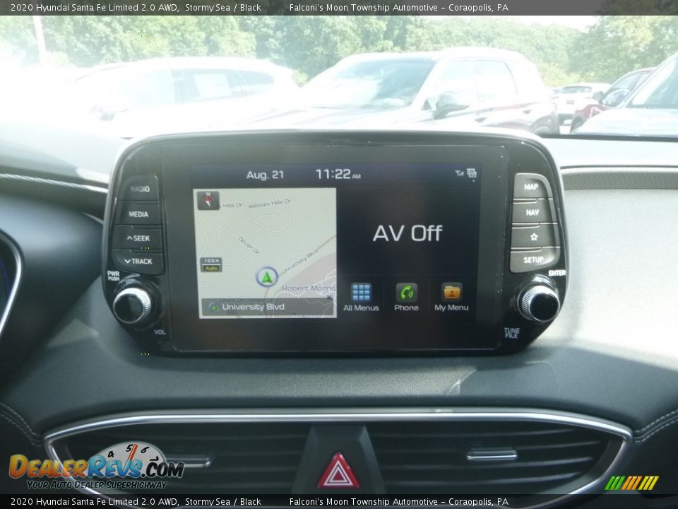 2020 Hyundai Santa Fe Limited 2.0 AWD Stormy Sea / Black Photo #14