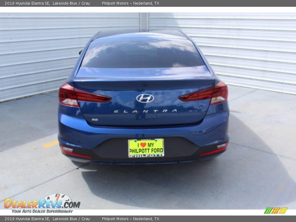 2019 Hyundai Elantra SE Lakeside Blue / Gray Photo #7
