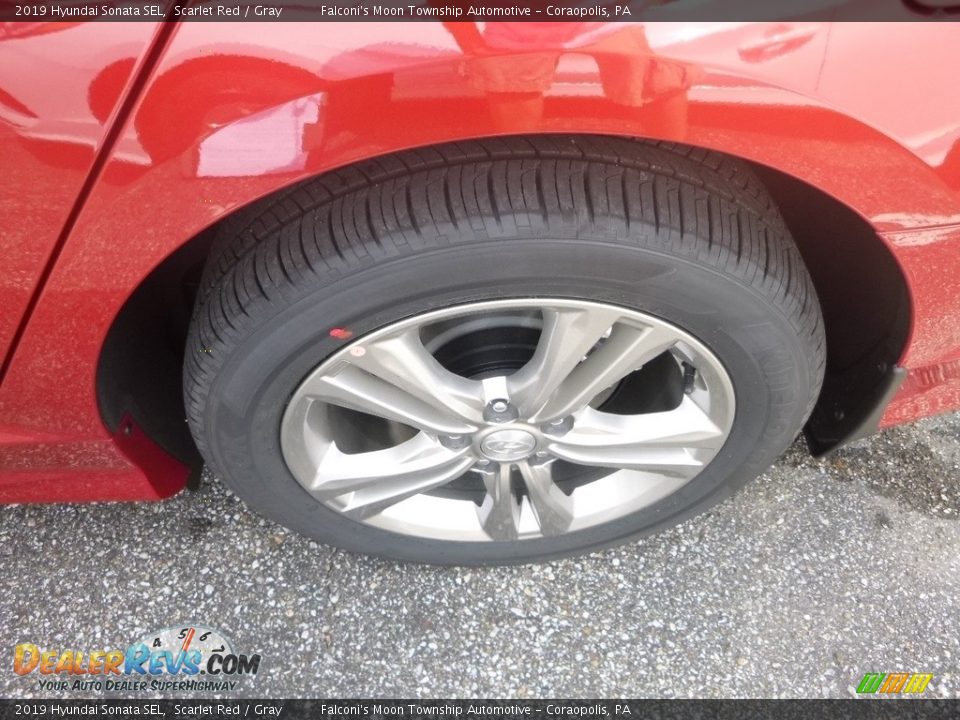 2019 Hyundai Sonata SEL Scarlet Red / Gray Photo #7