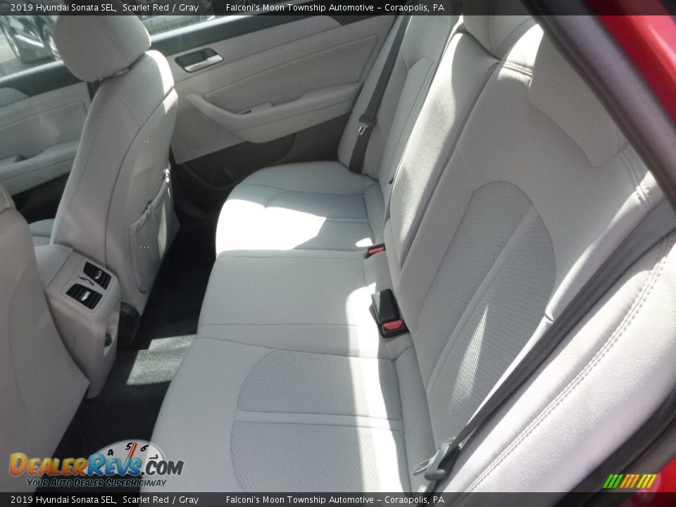 2019 Hyundai Sonata SEL Scarlet Red / Gray Photo #8