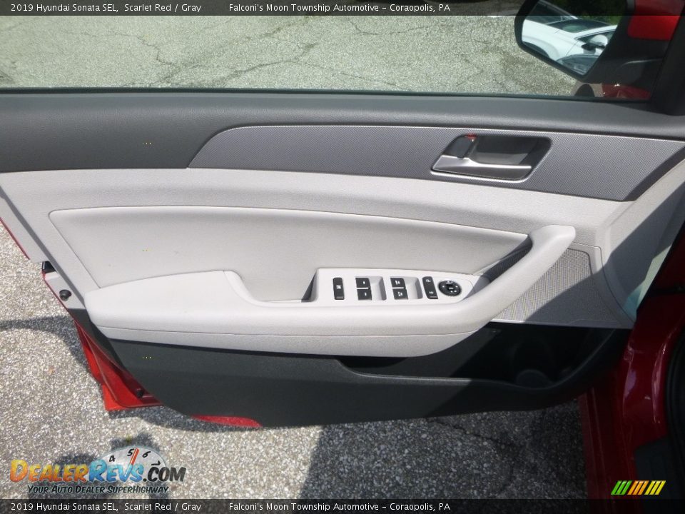 2019 Hyundai Sonata SEL Scarlet Red / Gray Photo #10