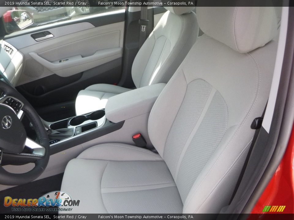 2019 Hyundai Sonata SEL Scarlet Red / Gray Photo #11