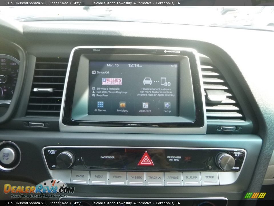 2019 Hyundai Sonata SEL Scarlet Red / Gray Photo #13