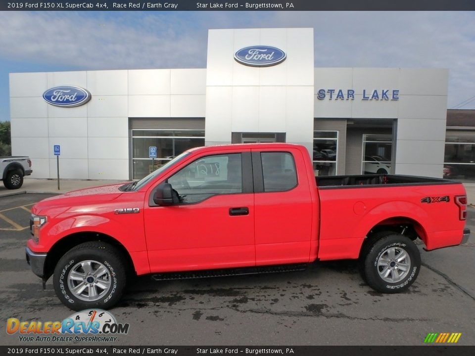 2019 Ford F150 XL SuperCab 4x4 Race Red / Earth Gray Photo #1