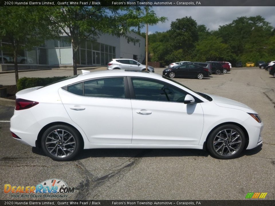 2020 Hyundai Elantra Limited Quartz White Pearl / Black Photo #1